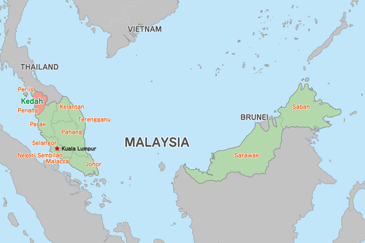 kedah tourist map